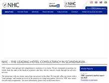 Tablet Screenshot of nordichotelconsulting.com